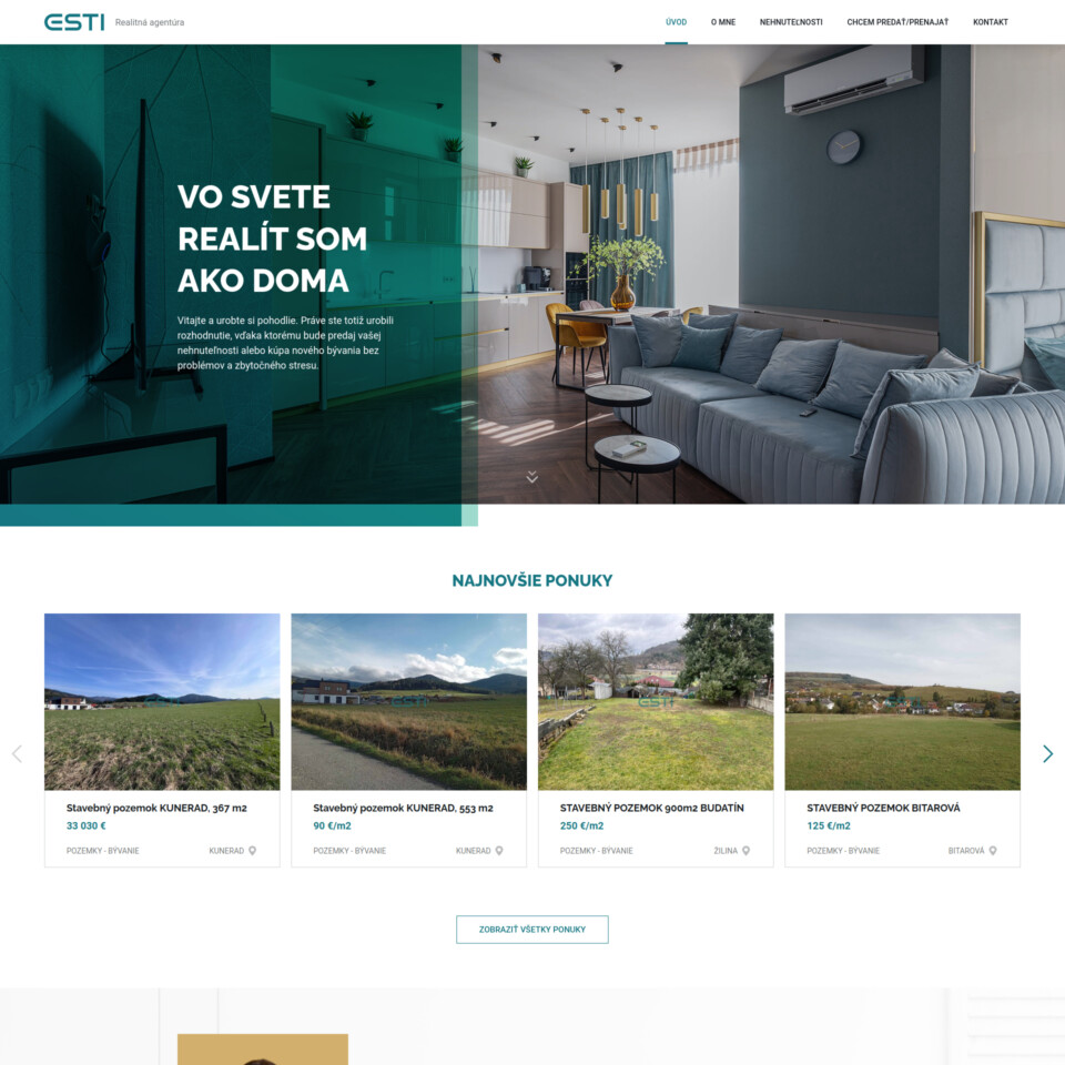Esti - Web Development - Homepage
