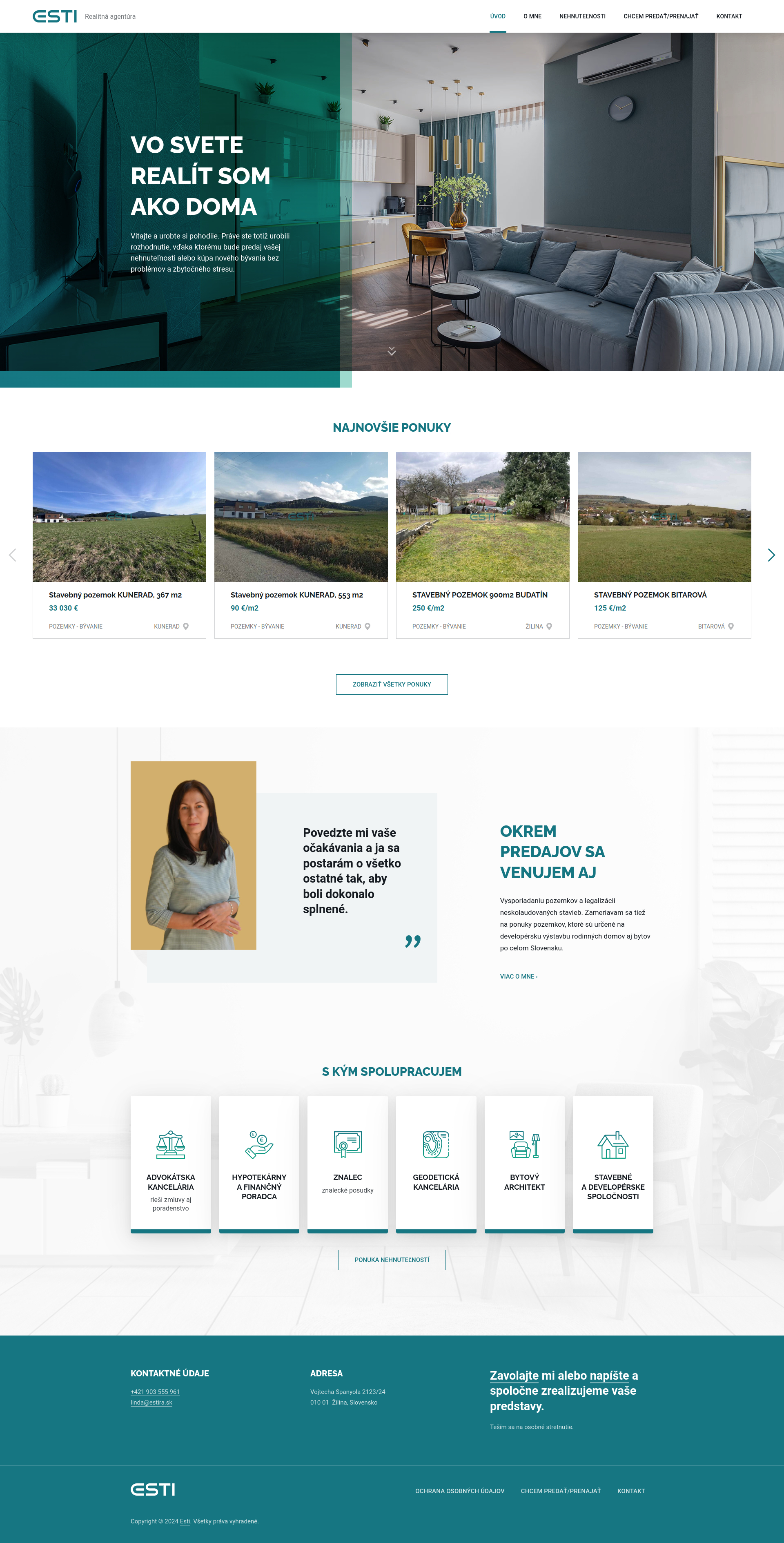 Esti - Web Development - Homepage