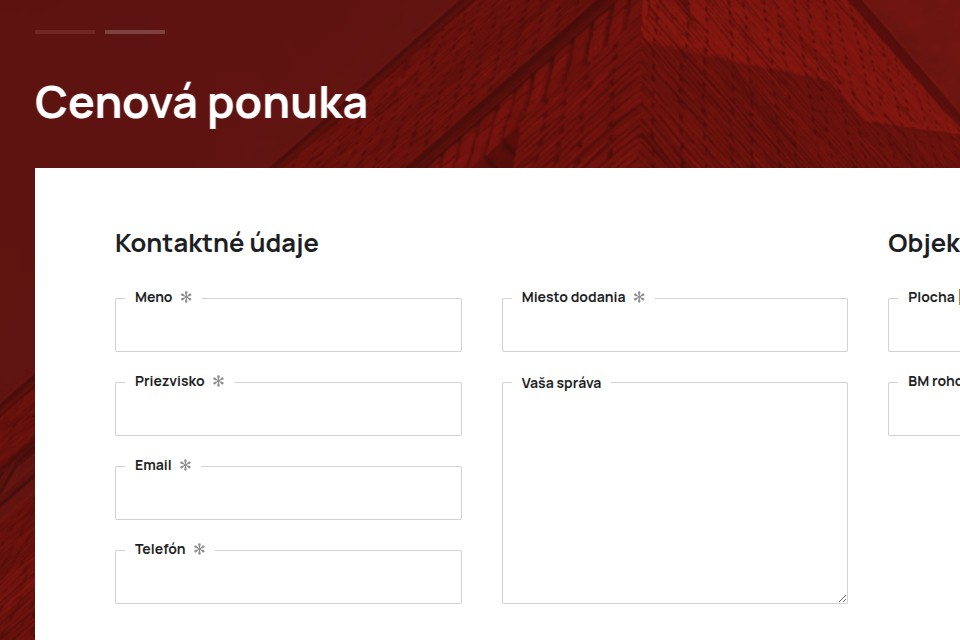 Fabrick - Web Development - Inquiry Form