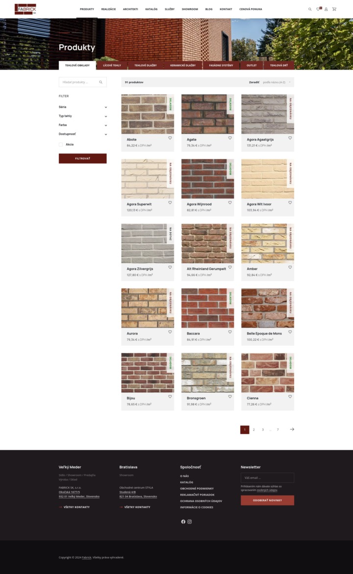 Fabrick - Web Development - Products