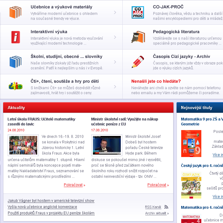 Fraus Publishing - Web Design - Products & News