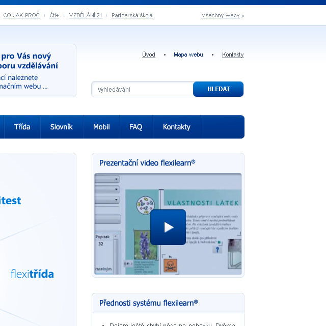 Flexilearn - Web Design - Search, Navigation & Video