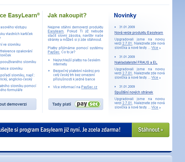 Easylearn - Web Design - News & Download