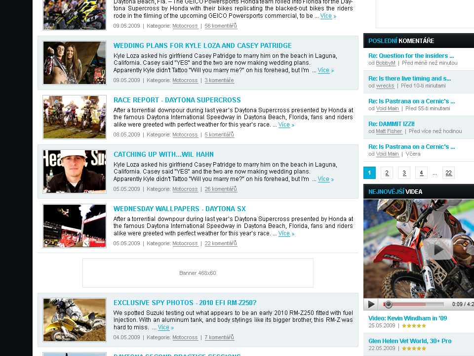 Moto Magazine - Web Design - Recent News, Comments & Videos