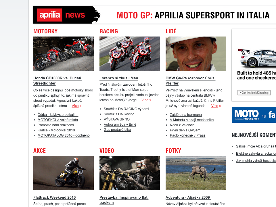 MotoHouse - Web Design - Topics & Articles