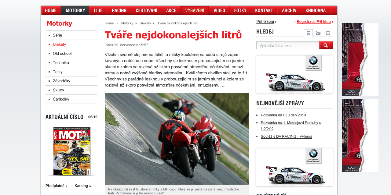 MotoHouse - Web Design - Single Article