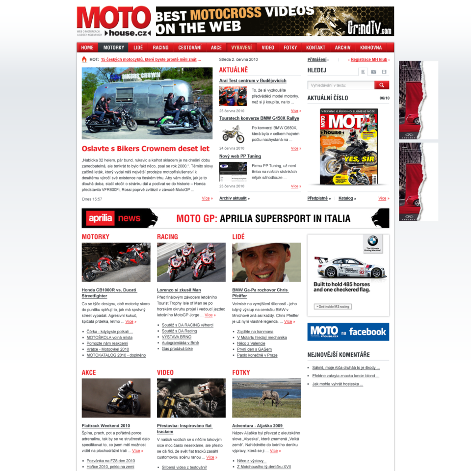 MotoHouse - Web Design - Homepage