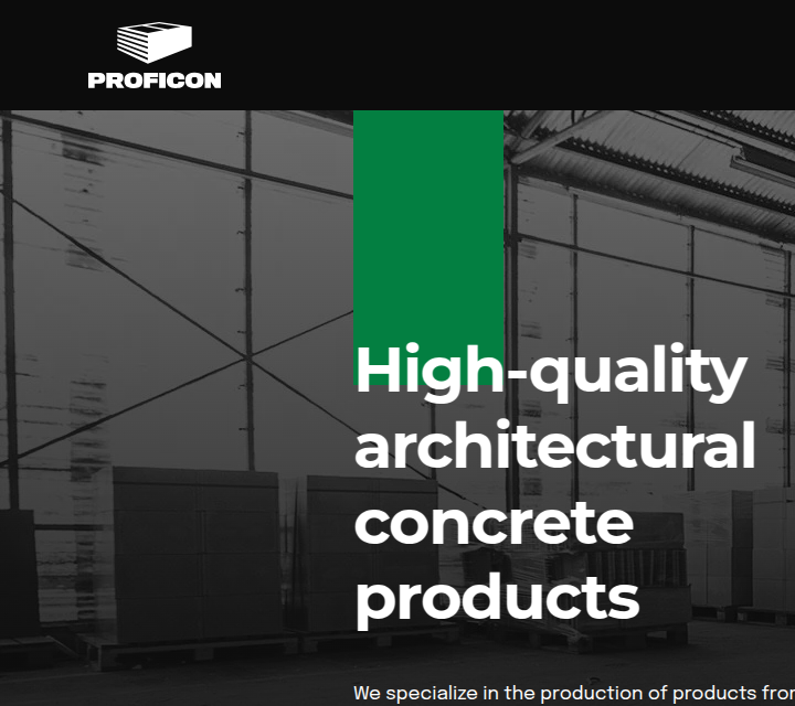 Proficon - Web Development - Header & Hero Headline