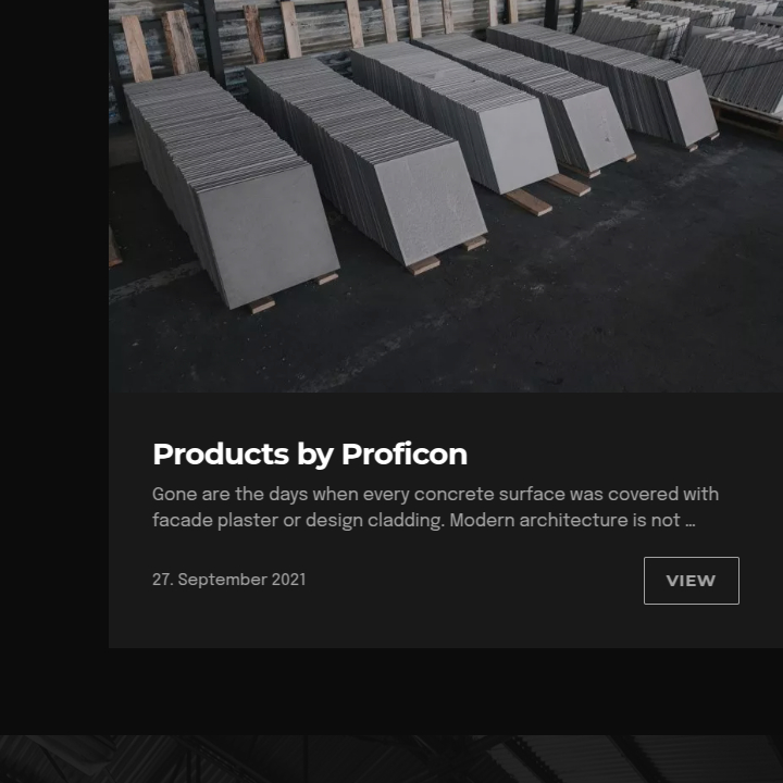 Proficon - Web Development - News