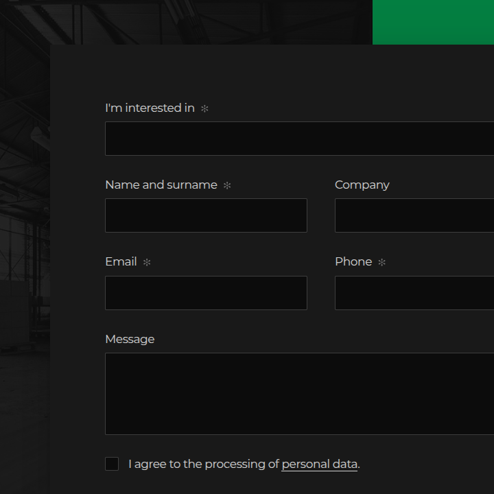 Proficon - Web Development - Contact Form