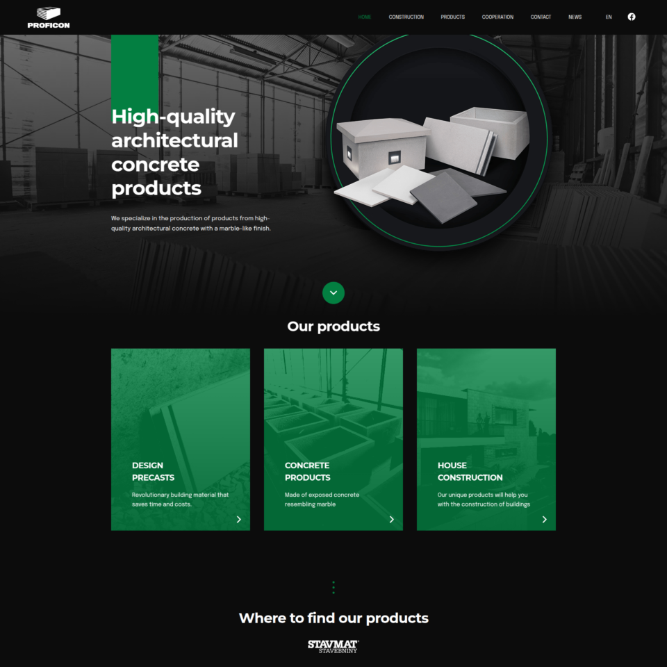 Proficon - Web Development - Homepage