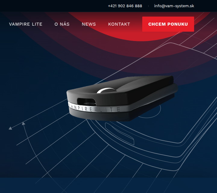 VAM System - Web Development - Navigation & Hero Section