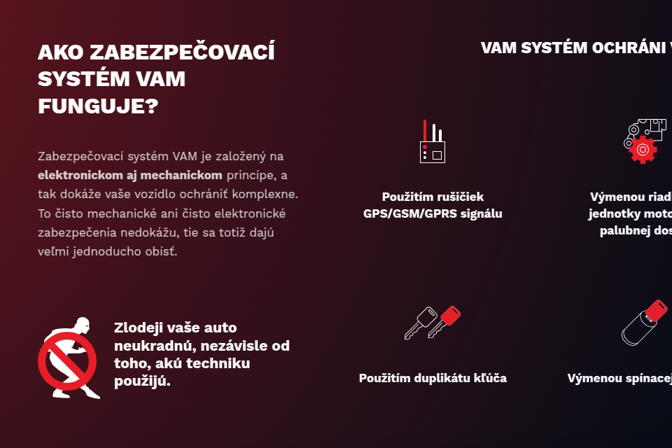 VAM System - Web Development - Features