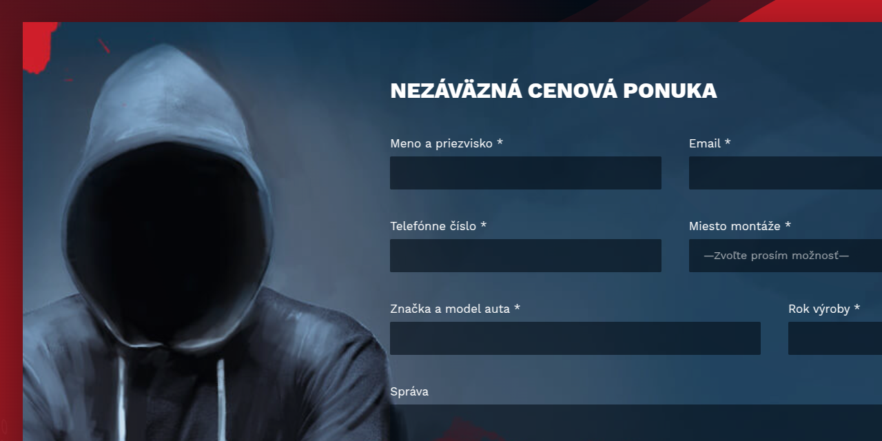 VAM System - Web Development - Inquiry Form