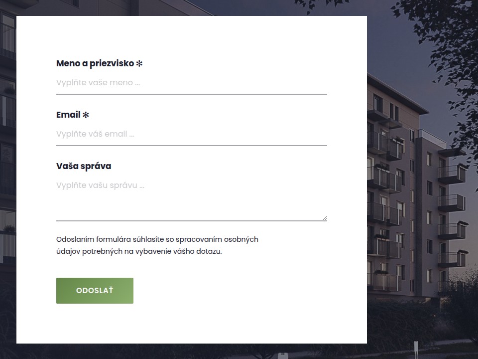 Vitta - Web Development - Contact Form
