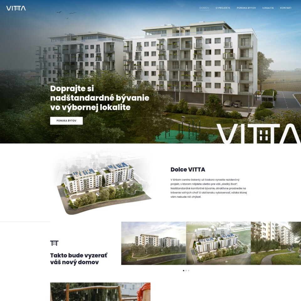 Vitta - Web Development - Homepage