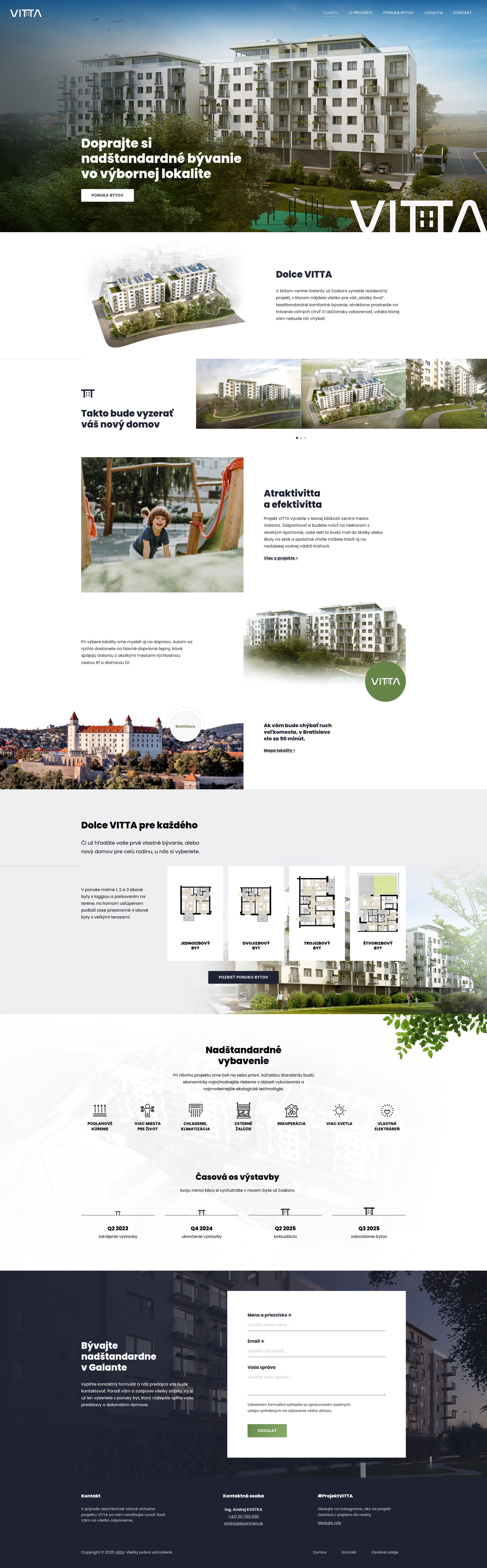 Vitta - Web Development - Homepage