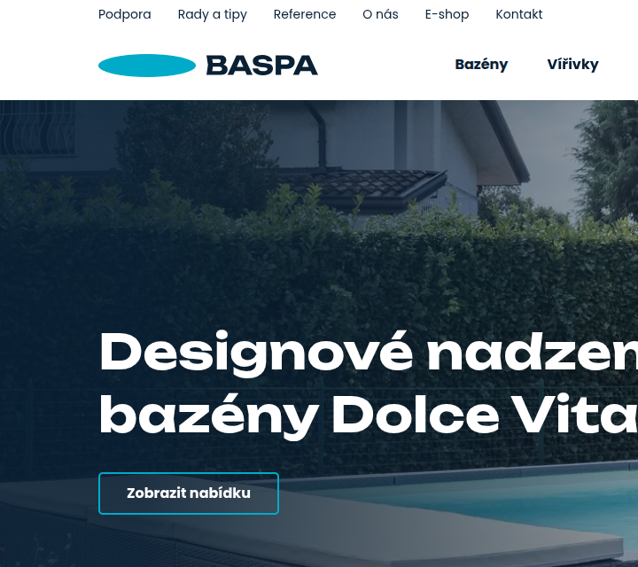Baspa - Web Development - Header, Navigation & Hero Headline