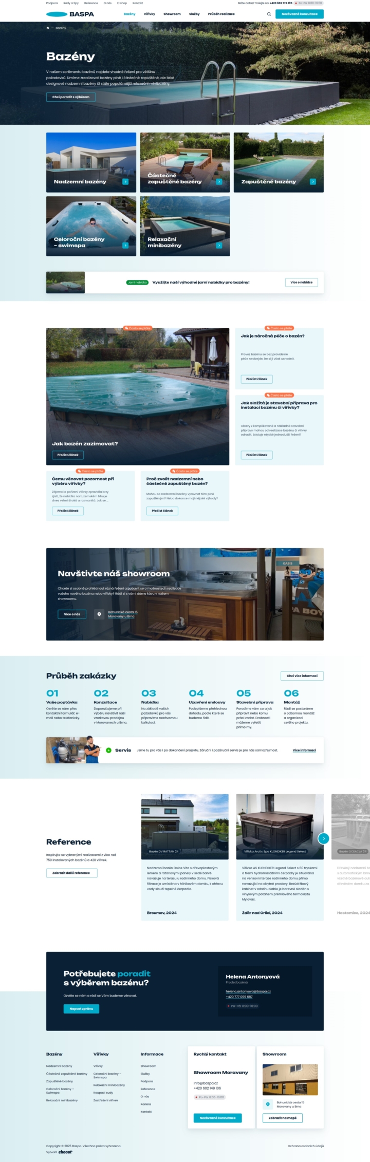 Baspa - Web Development - Products (Pools)