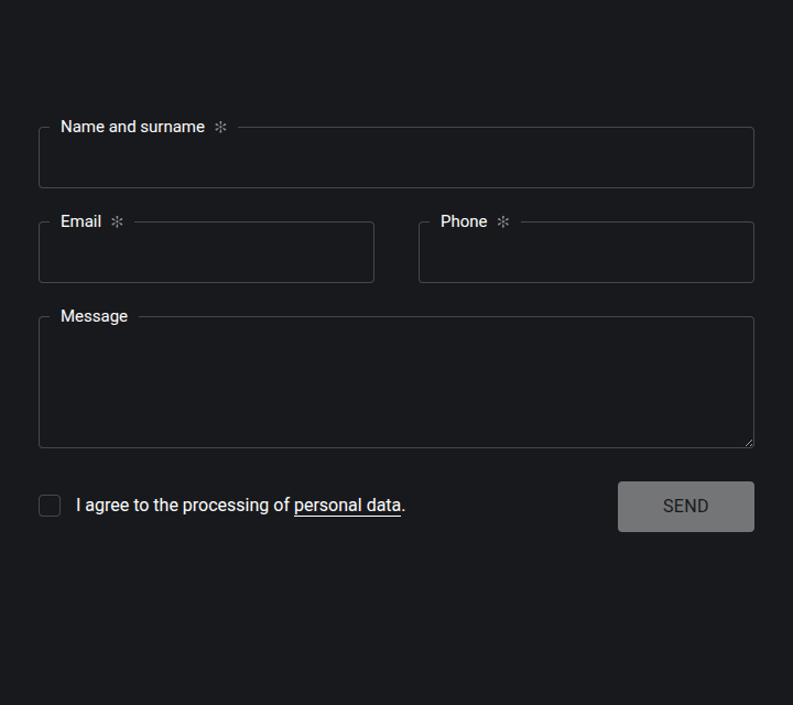 Difosis - Web Development - Contact Form
