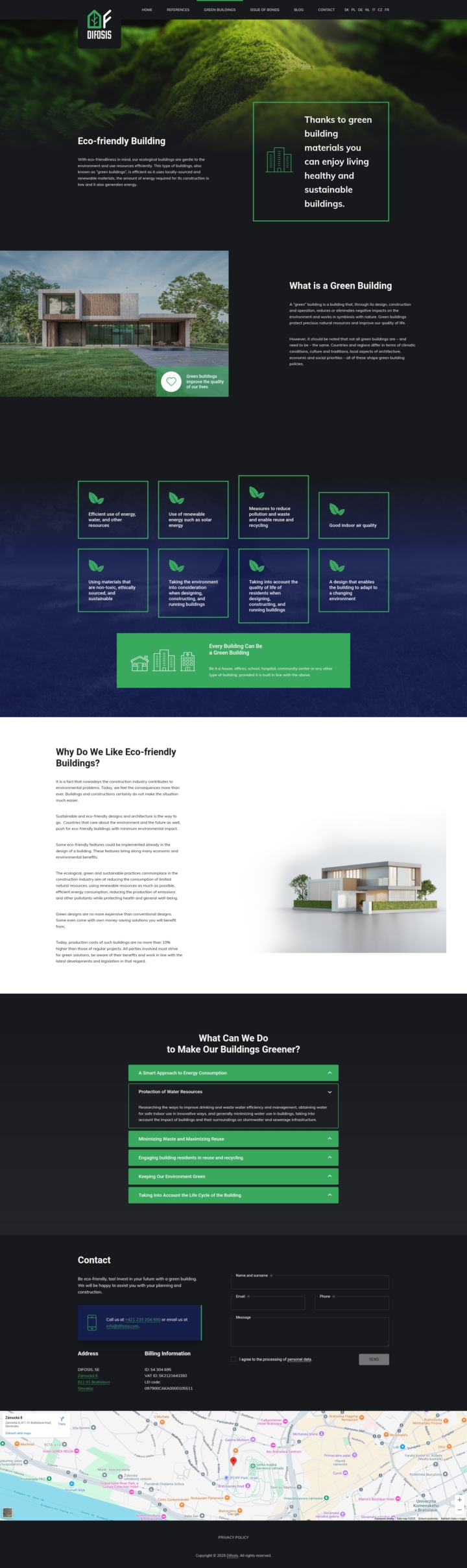 Difosis - Web Development - Green Buildings