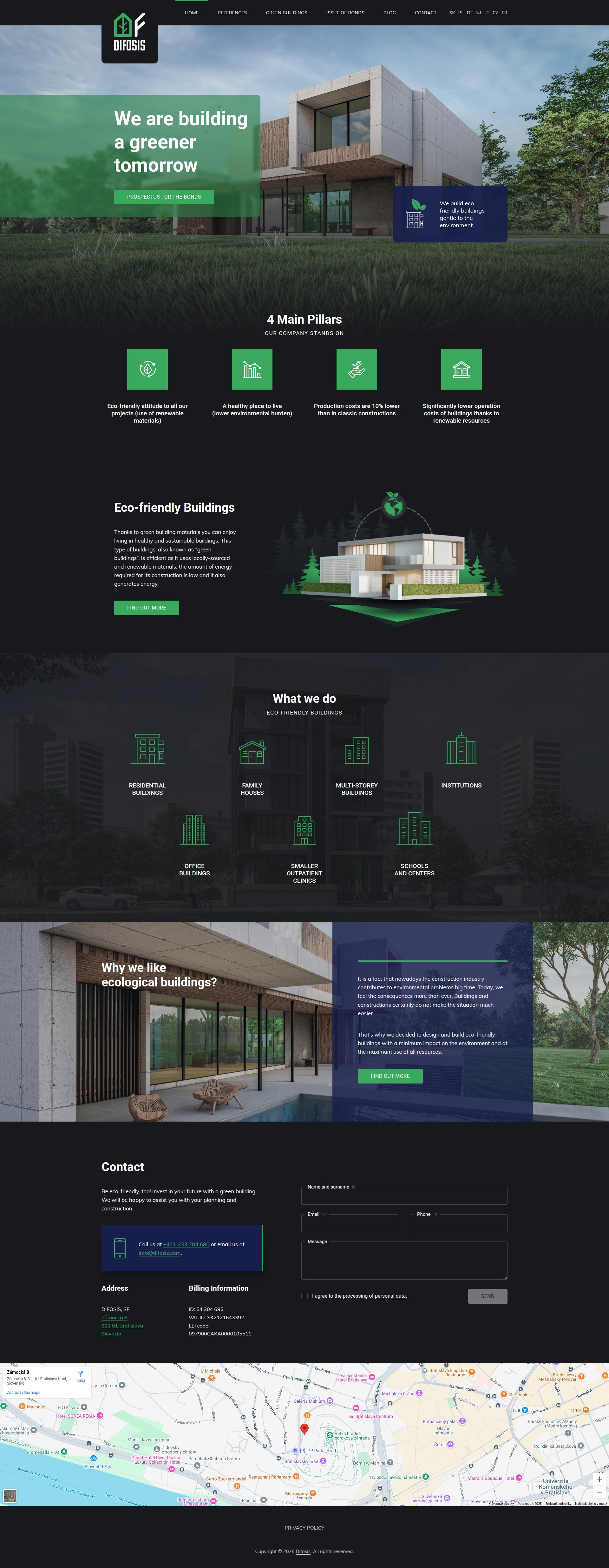Difosis - Web Development - Homepage