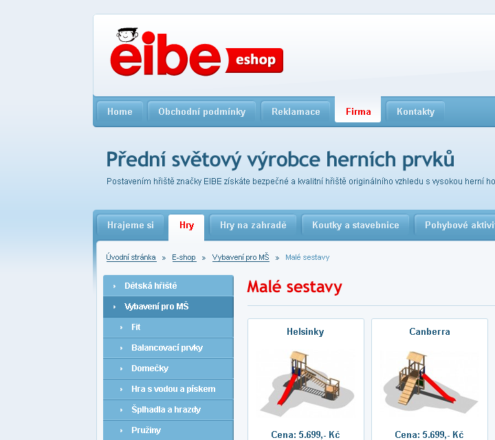 Eibe - Web Design - Header, Navigation & Hero Headline