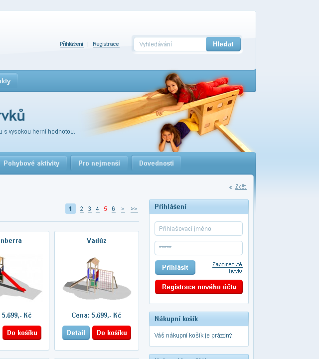 Eibe - Web Design - Login, Hero Section & Products