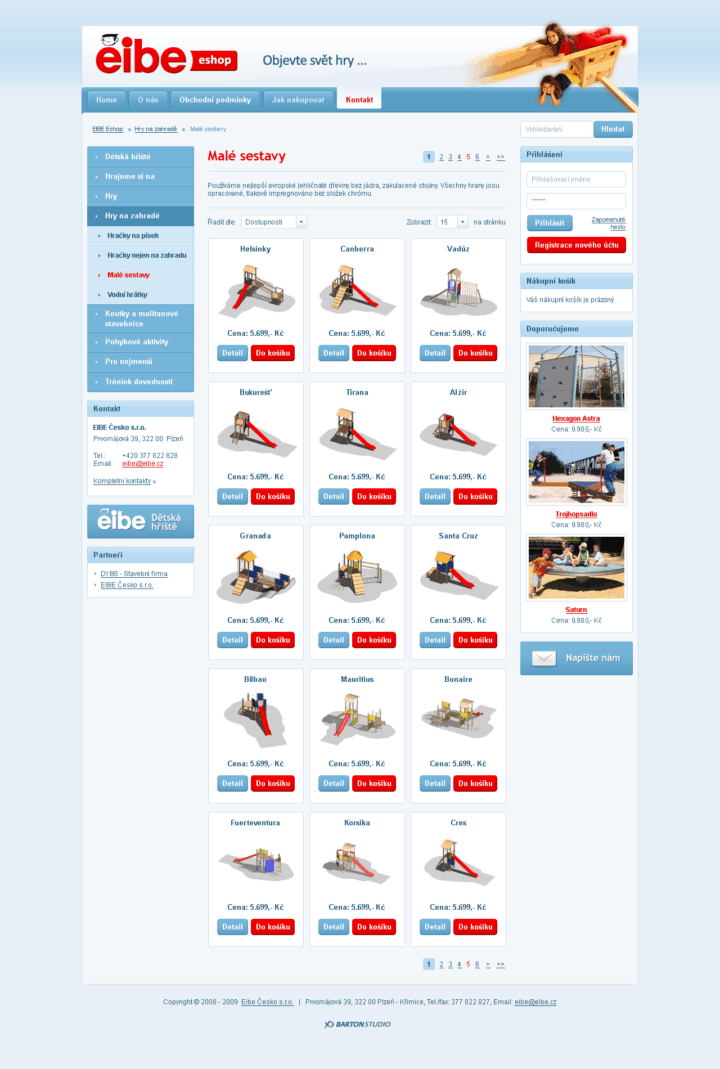 Eibe - Web Design - Product Category