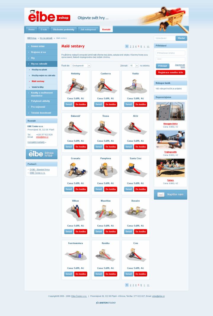 Eibe - Web Design - Product Category