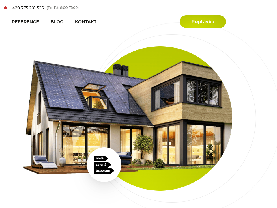 Elektro-M - Web Development - Navigation, CTA & Hero Image