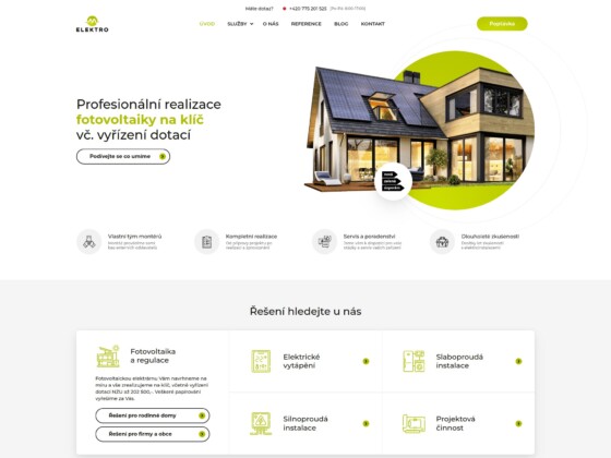 Elektro-M - Web Development - Homepage
