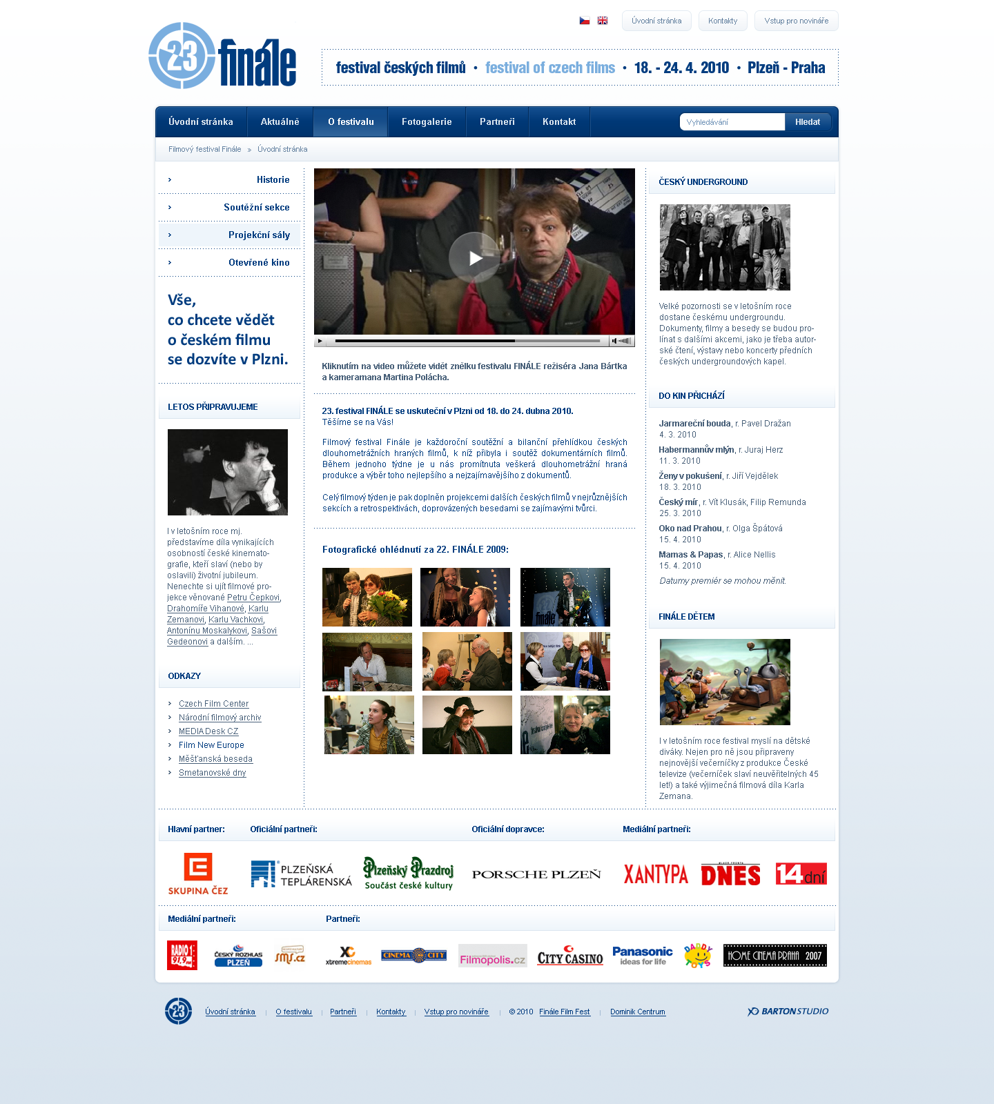 Festival Finale - Web Design - Homepage