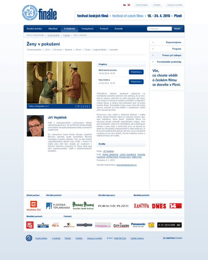 Festival Finale - Web Design - Single Movie