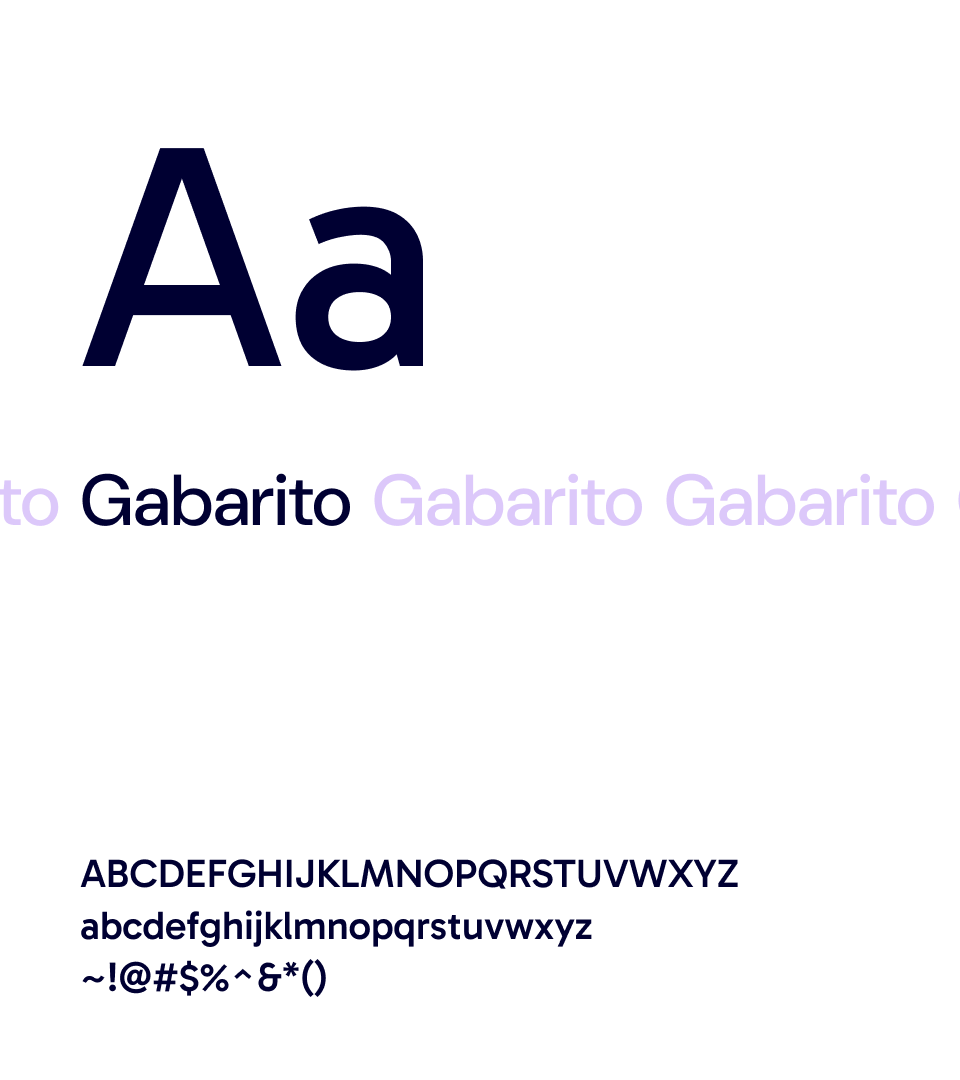 Typography - Font - Gabarito
