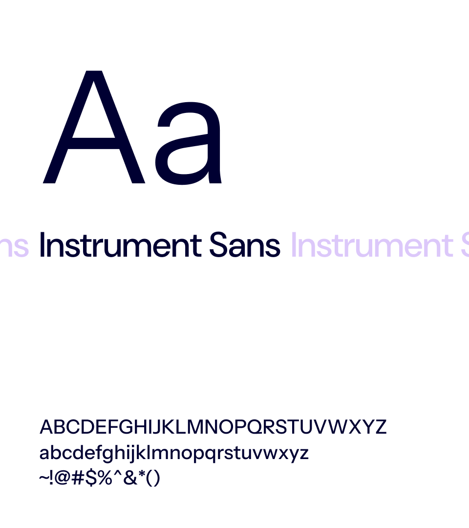 Typography - Font - Instrument Sans