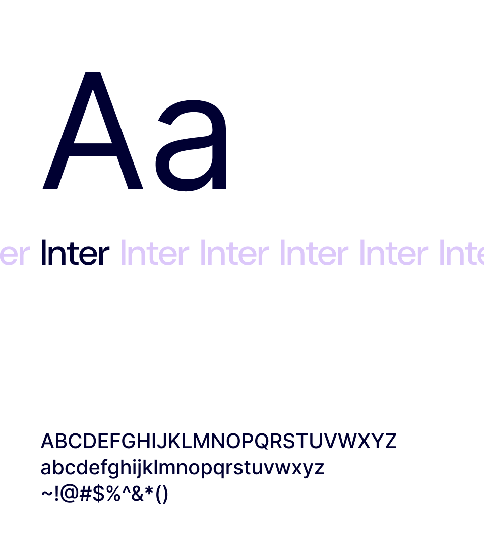 Typography - Font - Inter