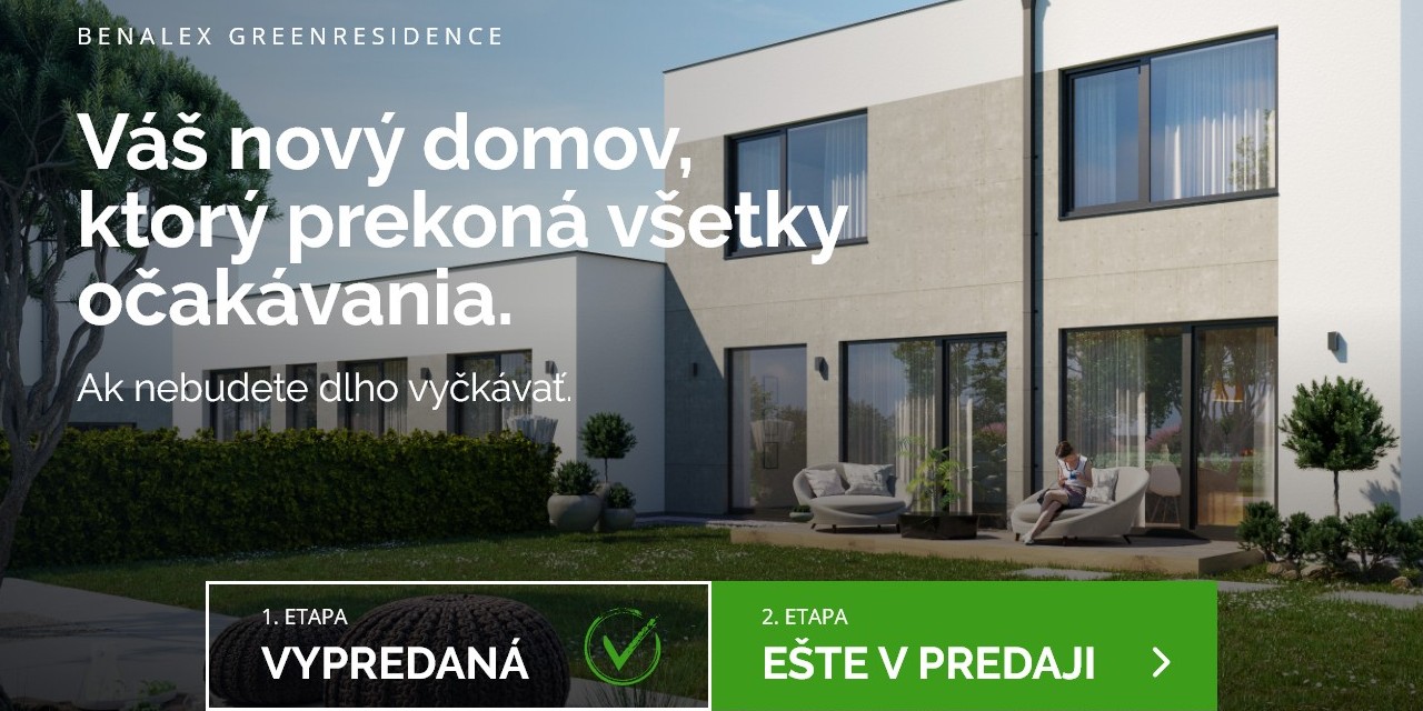 Green Residence - Web Development - Hero Headline & Project Status