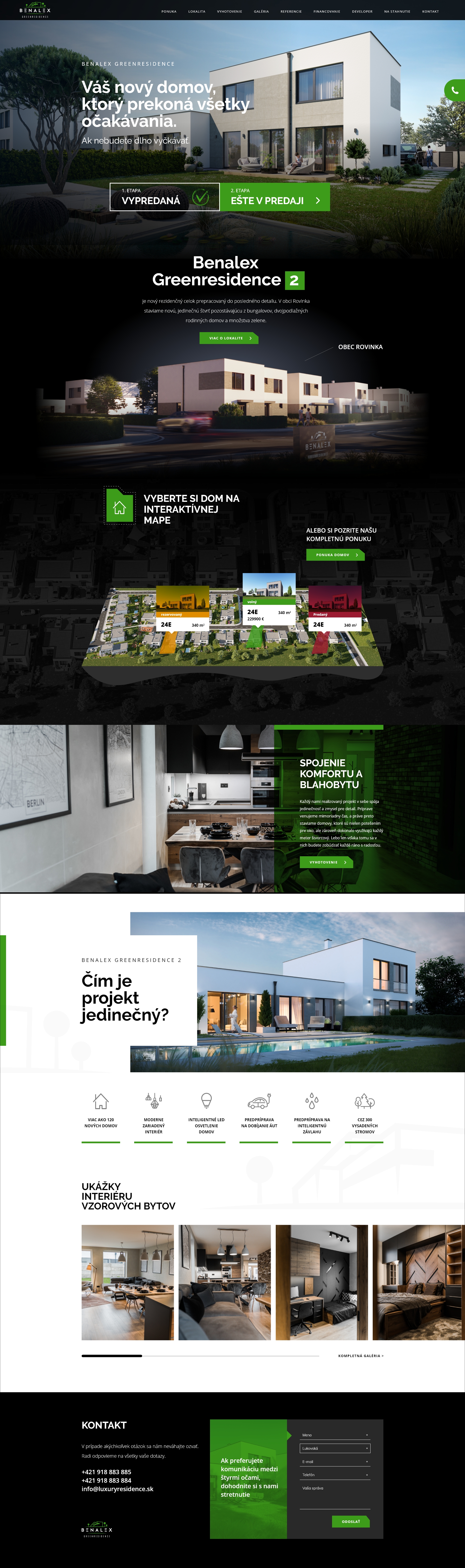Green Residence - Web Development - Homepage