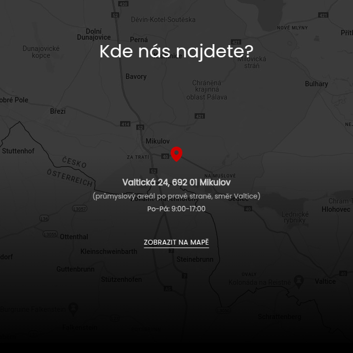 JG Interier - Web Development - Footer Map