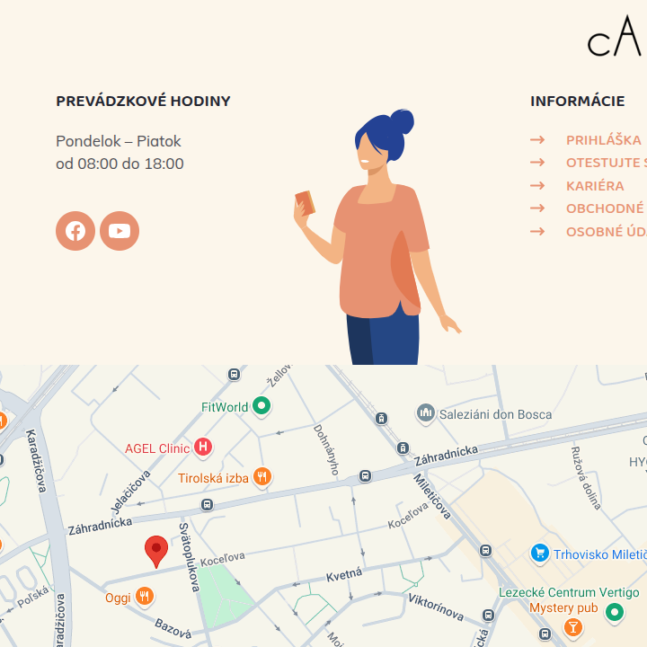 Lumar - Web Development - Footer Links & Map
