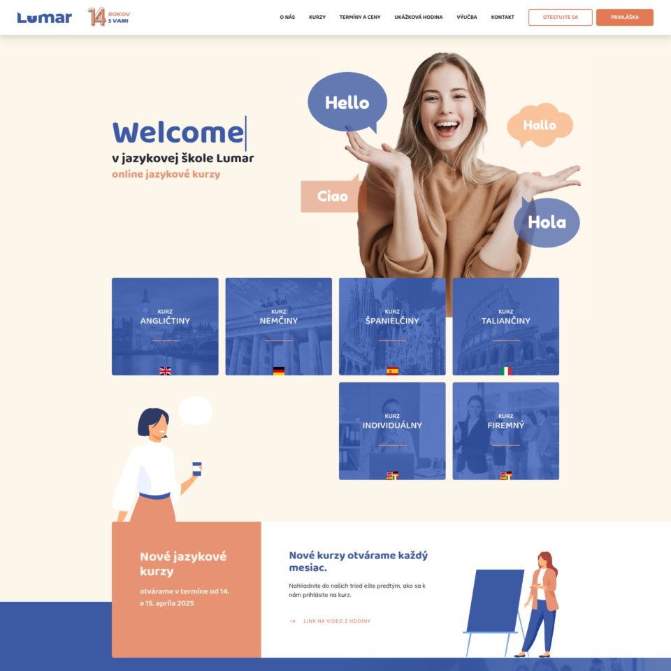 Lumar - Web Development - Homepage