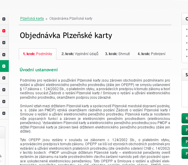 Pilsen Card - Web Design - Order