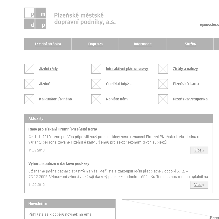 PMDP - Web Design - Wireframe