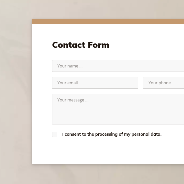 PMP Product - Web Development - Contact Form