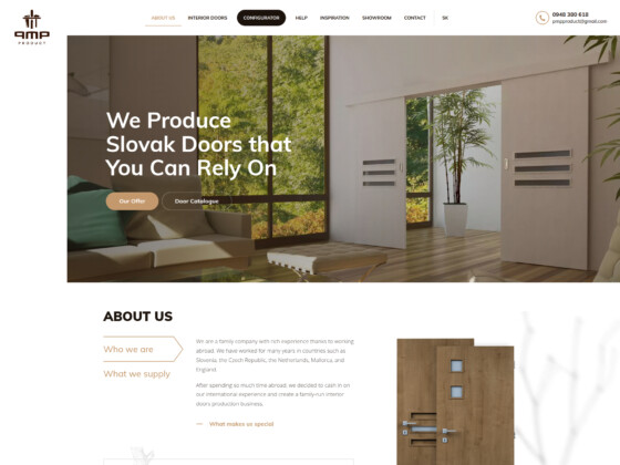 PMP Product - Web Development - Homepage