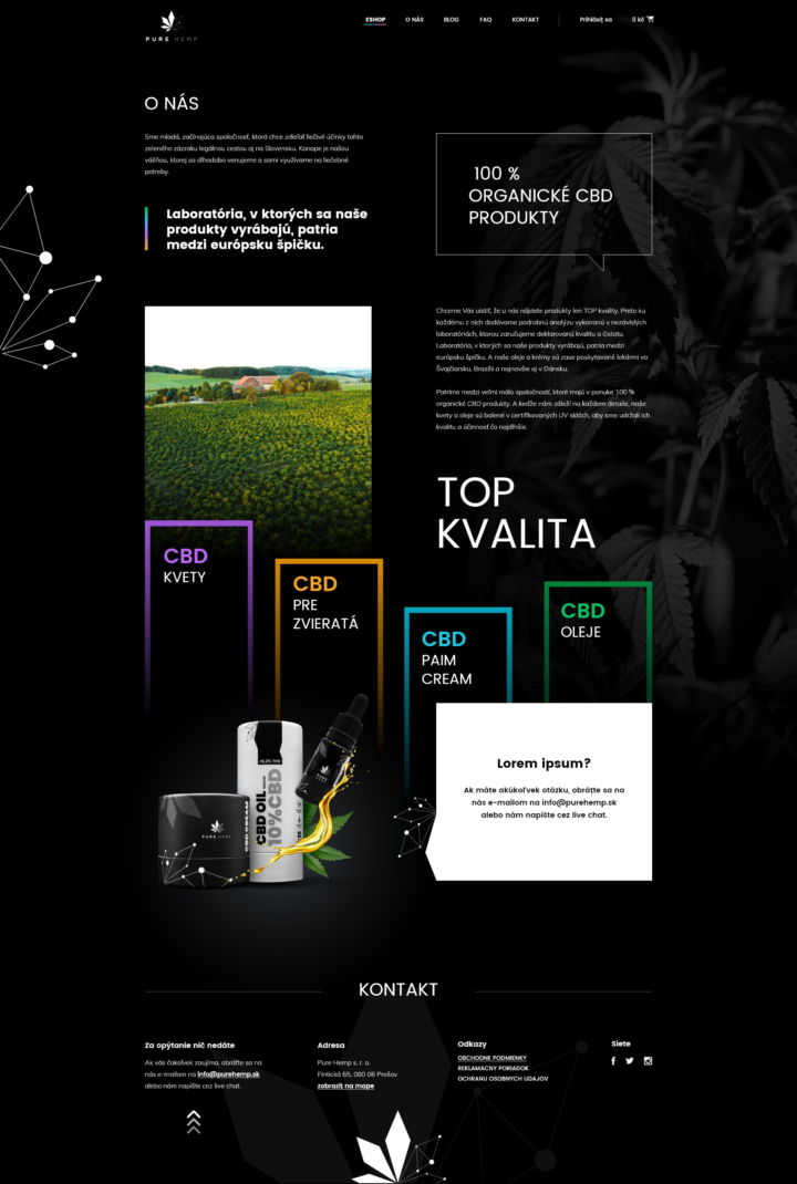 PureHemp - Web Development - About Us