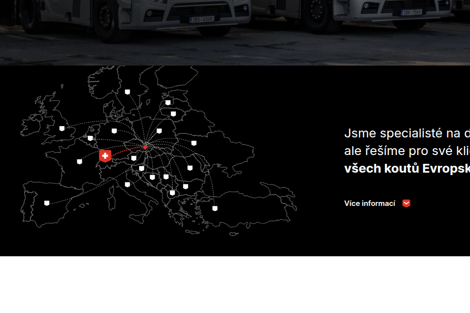 Renate Trans - Web Development - Map of Destinations