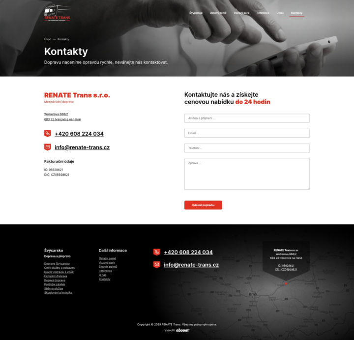 Renate Trans - Web Development - Contacts