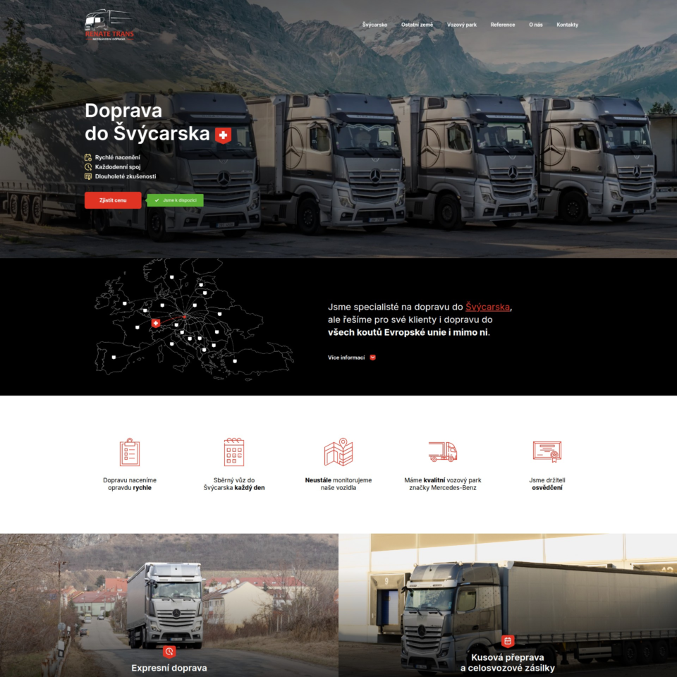 Renate Trans - Web Development - Homepage